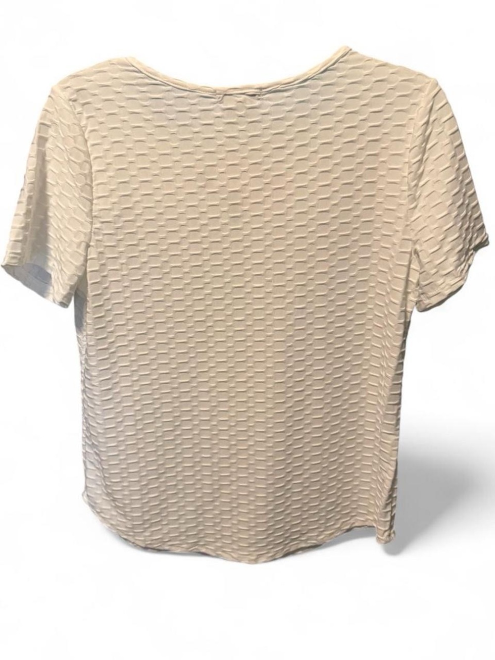 Espresso Women's White Textured Short-Sleeve Top - Picture 3 of 4